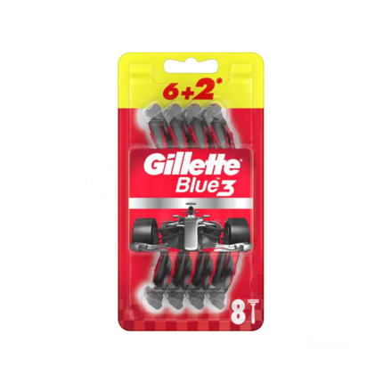 خودتراش مردانه 3 تیغ Gillette مدل Blue3 Nitro بسته 8 عددی
