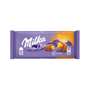 شکلات سوییسی Milka مدل Caramel وزن 90 گرم