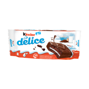 کیک Kinder مدل Delice Cacao بسته 10 عددی