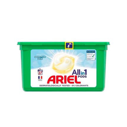 کپسول ماشین لباسشویی Ariel بسته 37 عددی