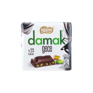 شکلات تلخ 55% داماک نستله با مغز پسته وزن 60 گرم