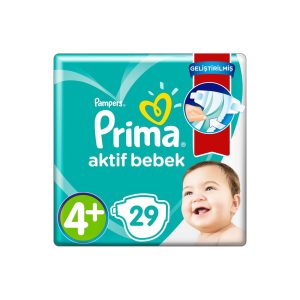 پوشک بچه پریما سایز 4+ بسته 29 عددی