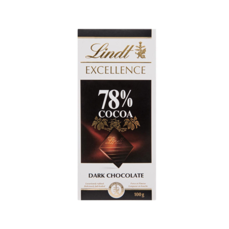 شکلات تلخ لینت 78% وزن 100 گرم