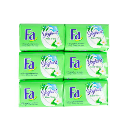 صابون فا مدل Aloe Vera Yogurt بسته 6 عددی 175 گرم
