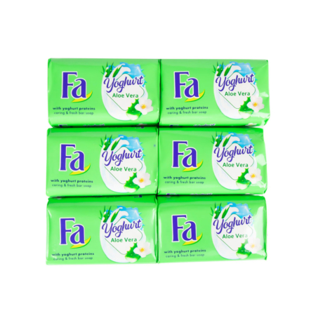 صابون فا مدل Aloe Vera Yogurt بسته 6 عددی 175 گرم
