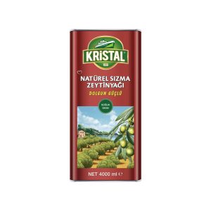 روغن زیتون کریستال قوطی فلزی حجم 4 لیتر