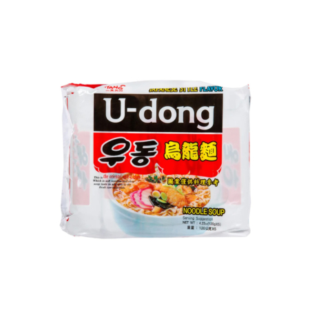نودل سامیانگ با عصاره غذاهای دریایی مدل U-Dong بسته 5 عددی