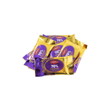 شکلات پذیرایی تلخ 70 درصد abk وزن 1 کیلوگرم