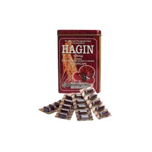 کپسول جینسینگ کره ای هاگین حاوی رویال ژلی و قارچ گانودرما بسته 60 عددی