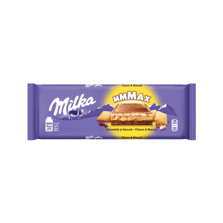 شکلات میلکا Mmmax طعم Choco & Biscuit وزن 300 گرم