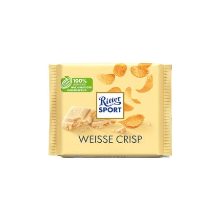 شکلات ریتر اسپرت مدل Weisse Crisp وزن 100 گرم