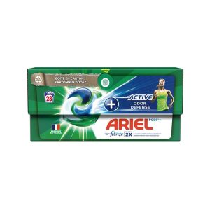 قرص ماشین لباسشویی آریل مدل Active Odor Defense بسته 28 عددی