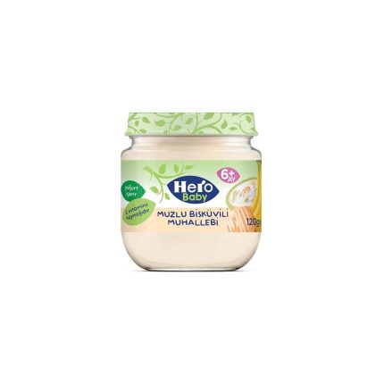 پوره هرو بیبی مخلوط بیسکوییت و موز وزن 125 گرم