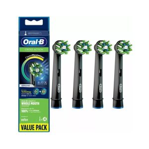 سری یدک مسواک برقی اورال بی مدل مدل Cross Action Black Edition بسته 4 عددی