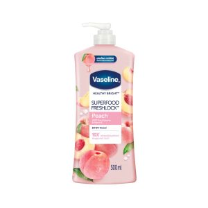 لوسیون بدن وازلین مدل Freshlock Peach حجم 500 میلی لیتر