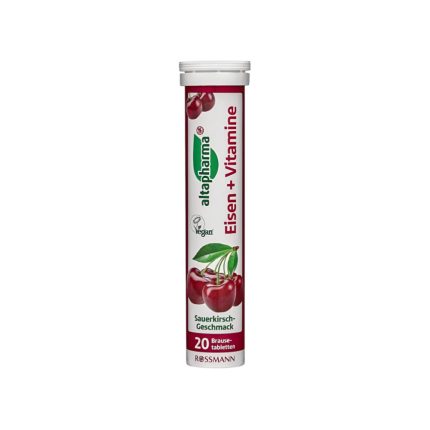 قرص جوشان آلتافارما مدل Eisen+ Vitamine بسته 20 عددی